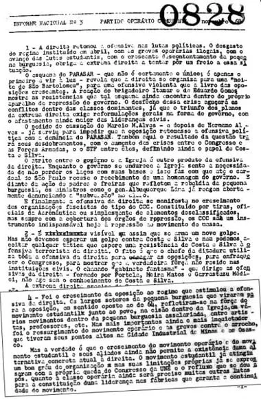 Informe Nacional nº 3, 1968