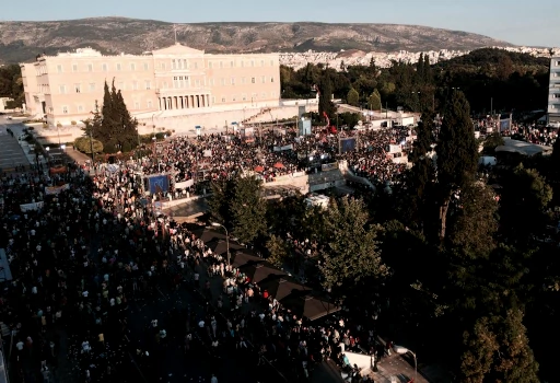 Manifestação pelo "não" em Atenas, 2015