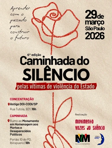 Cartaz da 6ª Caminhada do Silêncio