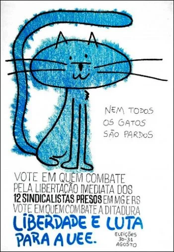 cartaz do gatinho da Libelu